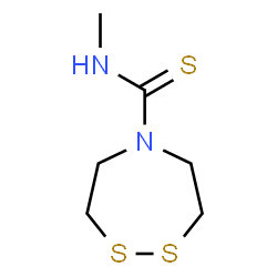 ChemSpider 2D Image | N-Methyl-1,2,5-dithiazepane-5-carbothioamide | C6H12N2S3
