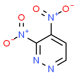 ChemSpider 2D Image | 3,4-Dinitropyridazine | C4H2N4O4
