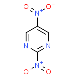 ChemSpider 2D Image | 2,5-Dinitropyrimidine | C4H2N4O4