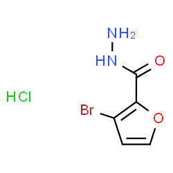 ChemSpider 2D Image | 3-Bromo-2-furohydrazide hydrochloride (1:1) | C5H6BrClN2O2