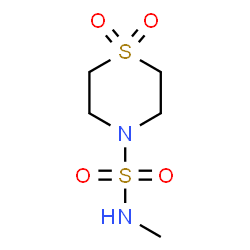 ChemSpider 2D Image | N-Methyl-4-thiomorpholinesulfonamide 1,1-dioxide | C5H12N2O4S2