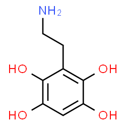 ChemSpider 2D Image | 3-(2-Aminoethyl)-1,2,4,5-benzenetetrol | C8H11NO4