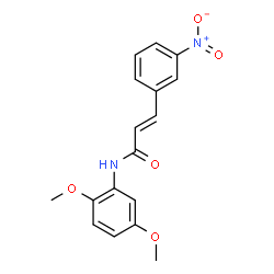 ChemSpider 2D Image | (2E)-N-(2,5-Dimethoxyphenyl)-3-(3-nitrophenyl)acrylamide | C17H16N2O5