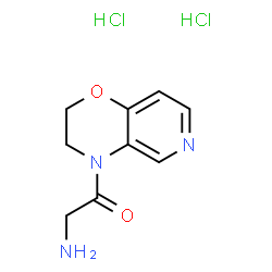 ChemSpider 2D Image | 2-Amino-1-(2,3-dihydro-4H-pyrido[4,3-b][1,4]oxazin-4-yl)ethanone dihydrochloride | C9H13Cl2N3O2