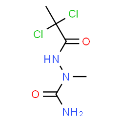 ChemSpider 2D Image | 2-(2,2-Dichloropropanoyl)-1-methylhydrazinecarboxamide | C5H9Cl2N3O2