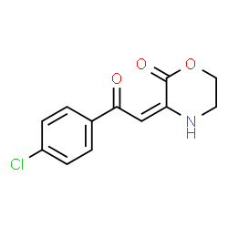 ChemSpider 2D Image | (3E)-3-[2-(4-Chlorophenyl)-2-oxoethylidene]-2-morpholinone | C12H10ClNO3