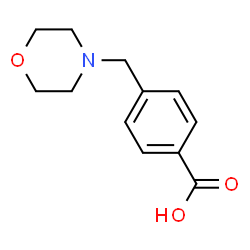 ChemSpider 2D Image | 4-(MORPHOLINOMETHYL)BENZOIC ACID | C12H15NO3