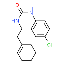 ChemSpider 2D Image | 1-(4-Chlorophenyl)-3-[2-(1-cyclohexen-1-yl)ethyl]urea | C15H19ClN2O