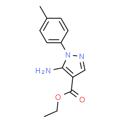 ChemSpider 2D Image | ethyl 5-amino-1-(4-methylphenyl)pyrazole-4-carboxylate | C13H15N3O2