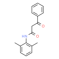 ChemSpider 2D Image | N-(2,6-Dimethylphenyl)-3-oxo-3-phenylpropanamide | C17H17NO2