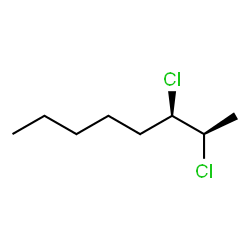 ChemSpider 2D Image | (2R,3R)-2,3-Dichlorooctane | C8H16Cl2