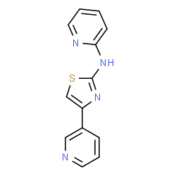 ChemSpider 2D Image | N-[4-(3-Pyridinyl)-1,3-thiazol-2-yl]-2-pyridinamine | C13H10N4S