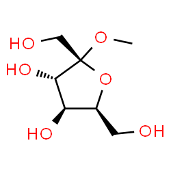 ChemSpider 2D Image | Methyl alpha-L-sorbofuranoside | C7H14O6