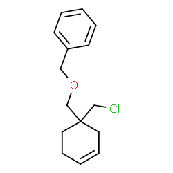 ChemSpider 2D Image | ({[1-(Chloromethyl)-3-cyclohexen-1-yl]methoxy}methyl)benzene | C15H19ClO