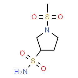 ChemSpider 2D Image | 1-(Methylsulfonyl)-3-pyrrolidinesulfonamide | C5H12N2O4S2
