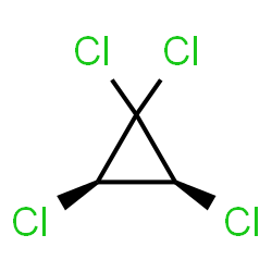 ChemSpider 2D Image | (2R,3S)-1,1,2,3-Tetrachlorocyclopropane | C3H2Cl4
