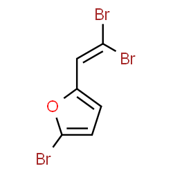 ChemSpider 2D Image | 2-Bromo-5-(2,2-dibromovinyl)furan | C6H3Br3O