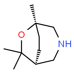 ChemSpider 2D Image | (1S,5R)-5,7,7-Trimethyl-6-oxa-3-azabicyclo[3.2.2]nonane | C10H19NO