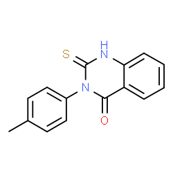 ChemSpider 2D Image | 2-Mercapto-3-p-tolyl-3H-quinazolin-4-one | C15H12N2OS