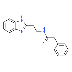 ChemSpider 2D Image | N-[2-(1H-Benzimidazol-2-yl)ethyl]-2-phenylacetamide | C17H17N3O