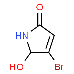 ChemSpider 2D Image | 4-Bromo-5-hydroxy-1,5-dihydro-2H-pyrrol-2-one | C4H4BrNO2