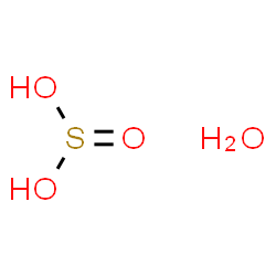 ChemSpider 2D Image | Sulfurous acid hydrate (1:1) | H4O4S