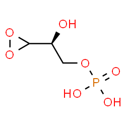 ChemSpider 2D Image | (2S)-2-(3-Dioxiranyl)-2-hydroxyethyl dihydrogen phosphate | C3H7O7P