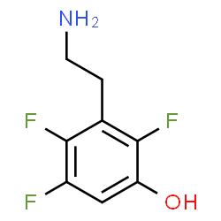 ChemSpider 2D Image | 3-(2-Aminoethyl)-2,4,5-trifluorophenol | C8H8F3NO
