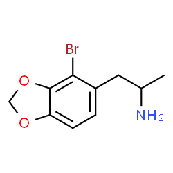 ChemSpider 2D Image | 1-(4-Bromo-1,3-benzodioxol-5-yl)-2-propanamine | C10H12BrNO2
