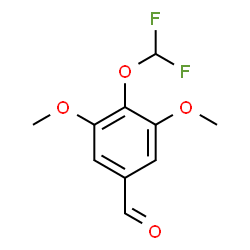ChemSpider 2D Image | 4-(Difluoromethoxy)-3,5-dimethoxybenzaldehyde | C10H10F2O4