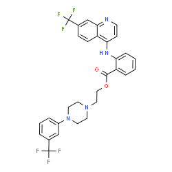 ChemSpider 2D Image | antrafenine | C30H26F6N4O2