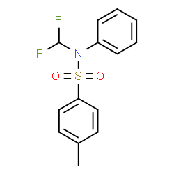ChemSpider 2D Image | N-(Difluoromethyl)-4-methyl-N-phenylbenzenesulfonamide | C14H13F2NO2S