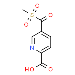 ChemSpider 2D Image | 5-[(Methylsulfonyl)carbonyl]-2-pyridinecarboxylic acid | C8H7NO5S