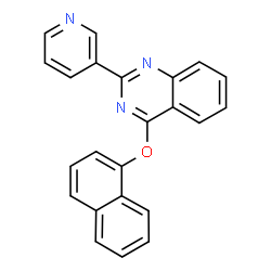 ChemSpider 2D Image | 4-(1-Naphthyloxy)-2-(3-pyridinyl)quinazoline | C23H15N3O