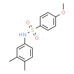 ChemSpider 2D Image | N-(3,4-Dimethylphenyl)-4-methoxybenzenesulfonamide | C15H17NO3S