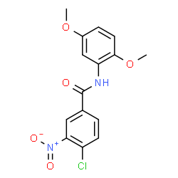 ChemSpider 2D Image | 4-Chloro-N-(2,5-dimethoxyphenyl)-3-nitrobenzamide | C15H13ClN2O5