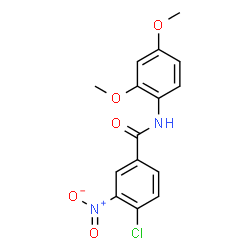 ChemSpider 2D Image | 4-Chloro-N-(2,4-dimethoxyphenyl)-3-nitrobenzamide | C15H13ClN2O5