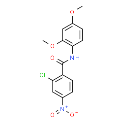 ChemSpider 2D Image | 2-Chloro-N-(2,4-dimethoxyphenyl)-4-nitrobenzamide | C15H13ClN2O5
