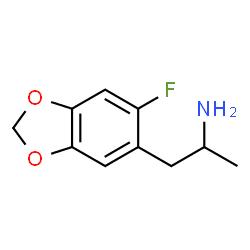 ChemSpider 2D Image | 1-(6-Fluoro-1,3-benzodioxol-5-yl)-2-propanamine | C10H12FNO2