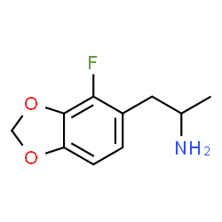 ChemSpider 2D Image | 1-(4-Fluoro-1,3-benzodioxol-5-yl)-2-propanamine | C10H12FNO2