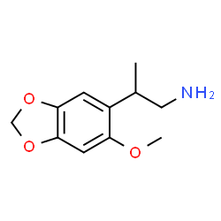 ChemSpider 2D Image | 2-(6-Methoxy-1,3-benzodioxol-5-yl)-1-propanamine | C11H15NO3