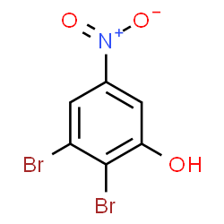 ChemSpider 2D Image | 2,3-Dibromo-5-nitrophenol | C6H3Br2NO3
