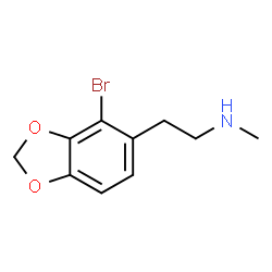 ChemSpider 2D Image | 2-(4-Bromo-1,3-benzodioxol-5-yl)-N-methylethanamine | C10H12BrNO2