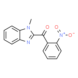 ChemSpider 2D Image | (1-Methyl-1H-benzimidazol-2-yl)(2-nitrophenyl)methanone | C15H11N3O3