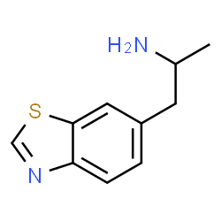 ChemSpider 2D Image | 1-(1,3-Benzothiazol-6-yl)-2-propanamine | C10H12N2S