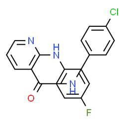 ChemSpider 2D Image | N-(4-Chlorophenyl)-2-[(4-fluorophenyl)amino]nicotinamide | C18H13ClFN3O