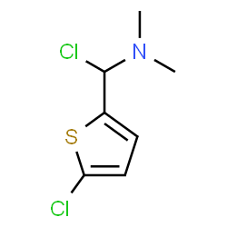 ChemSpider 2D Image | 1-Chloro-1-(5-chloro-2-thienyl)-N,N-dimethylmethanamine | C7H9Cl2NS