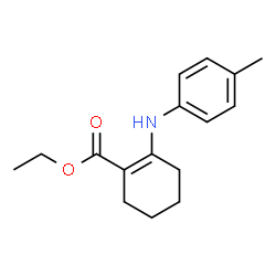 ChemSpider 2D Image | Cyclohex-1-enecarboxylic acid, 2-p-tolylamino-, ethyl ester | C16H21NO2