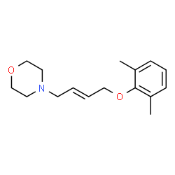 ChemSpider 2D Image | 4-[(2E)-4-(2,6-Dimethylphenoxy)-2-buten-1-yl]morpholine | C16H23NO2