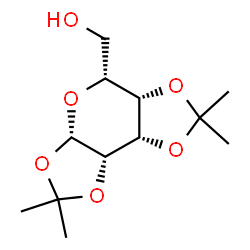 ChemSpider 2D Image | [(3aS,5R,5aS,8aS,8bS)-2,2,7,7-Tetramethyltetrahydro-3aH-bis[1,3]dioxolo[4,5-b:4',5'-d]pyran-5-yl]methanol (non-preferred name) | C12H20O6